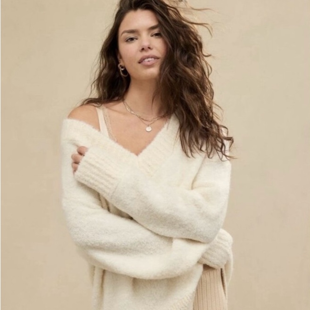 Aerie Teddy Boucle Women's Sweater NWT